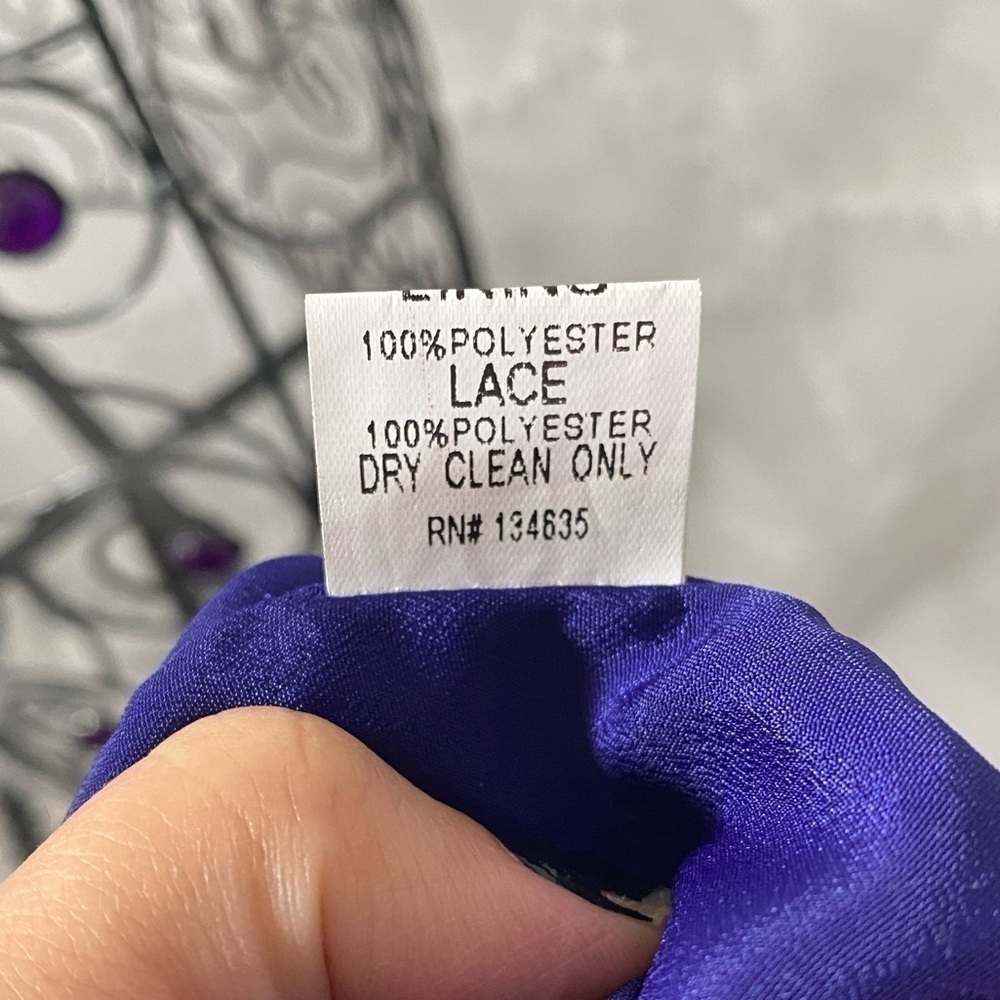 Minuet blue mini dress with Peter Pan collar size L - Picture 9 of 9